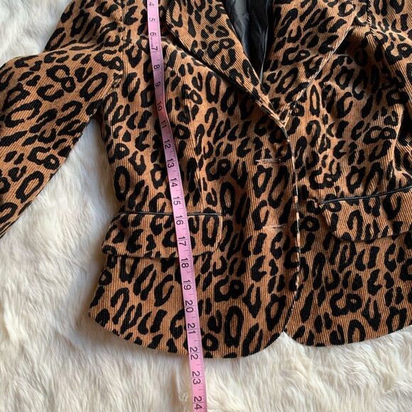MAURICE Sassoon Corduroy‎ Animal Print Apparel Jacket - Picture 7 of 13